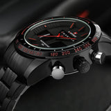 NAVIFORCE Stainless Steel Quartz Watch Men Digital LED Sports Wristwatch