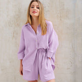 Cotton Pajamas For Women Sets Suit