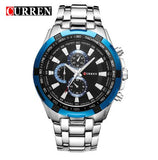 CURREN Watches Men quartz Sports  Waterproof Wristwatch