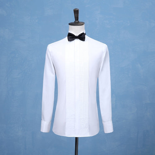 Groom Tuxedos Shirts Best Man Groomsmen White Black or Red Men Wedding Shirts Formal Occasion Men Shirts