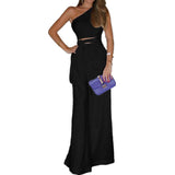 Off the shoulder lace up jumpsuit for women wide leg pants for women long pants for women