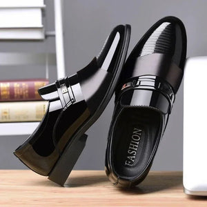 Leather Shoes for Men Wedding Formal Oxfords Business Casual Office Work Shoes for Men Classic Luxury Pointy Men's Dress Shoes