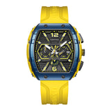 Men's multi-functional cool three eye shaking sonic explosive casual quartz wristwatch