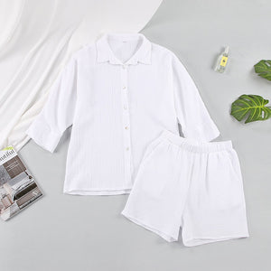 Cotton Pajamas For Women Sets Suit